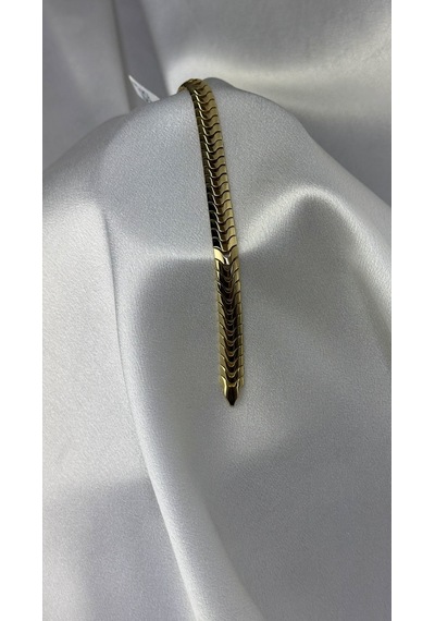 Balık Sırtı Model Altın Bileklik Sarı Altın