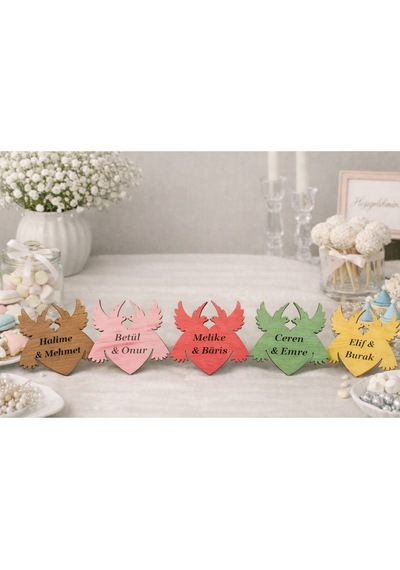 Kuş Temalı Magnet Kişiye Özel 25 Adettir No 042