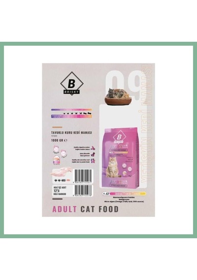 Bşkvirgo Brısky Yetişkin Kedi Maması Mor 1 Kg Bsk2026