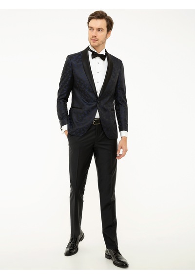 Cacharel Lacivert Ex. Slim Fit Ceket