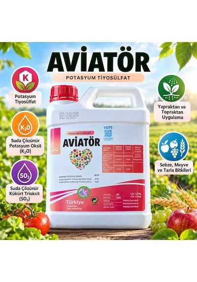 Aviatör Potasyum Tiyosülfat Kts Gübre 5 Litre 5 L