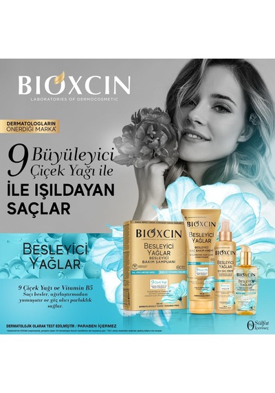 Besleyici Yağlar Şampuan 300 Ml Kuru Ve Yıpranmış Saçlar İçin, 9 Çiçek Yağı, Pantenol Ve Biocomplex B11