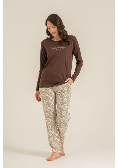 Pierre Cardin Kadın Make Today Amazing Kahverengi Uzun Kol Pijama Takım Pc9274-s-v1 Pc9274-s-v1 Pierre Cardin Kadın Make Today Amazing Kahverengi Uzun Kol Pijama Takım Pc9274-s-v1 Pc9274-s-v1