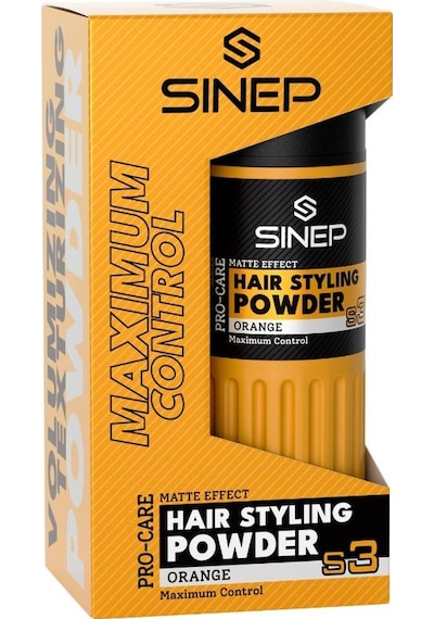 Sinep Toz Wax No:3 Natural Hold Turuncu Orange Dinamik Tutuş & Mat Etki 20 Gr