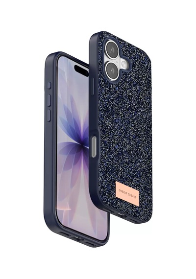 Onegif Apple iPhone Uyumlu 17 Bright Simli Kapak - Mavi Bzsxx00 1