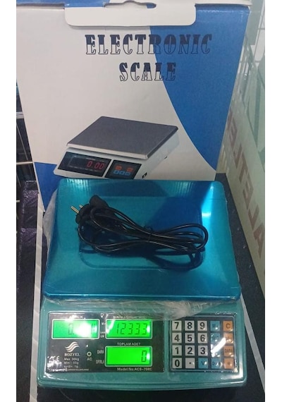 Bozyel 30 Kg-1 Gr Hassas Adet Parça Sayım Terazisi-metal Kefe-has