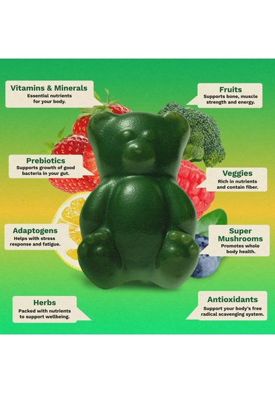 Grüns Superfoods Greens Gummies Orijinal Usa Menşeii Dmmedicineden