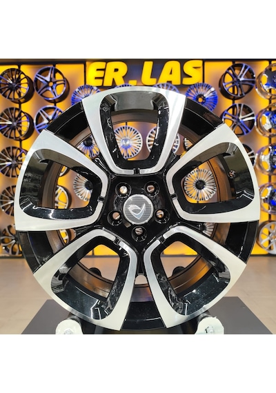 4 Adet Bk-5850 7 17 5 98 Et43 58,1 Black Machıned Jant Takım