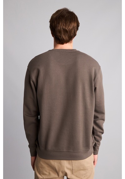 Defacto Pamuklu Regular Fit Basic Sweatshirt E8339ax26aukh534 Haki-kh534