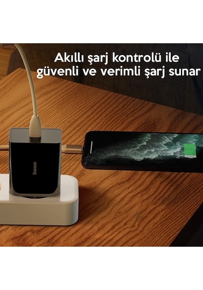 Baseus 20w Type C Hızlı Şarj Adaptörü Mini Baseus 20w Type C Hızlı Şarj Adaptörü Mini