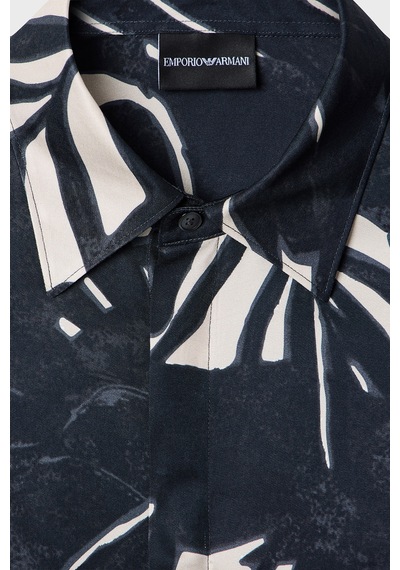 Emporio Armani Erkek Gömlek Em005762 Af13285 F1047 Lacivert-bej