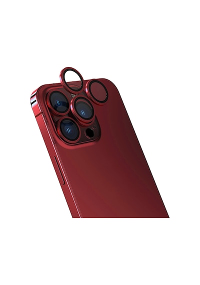 Forzacase Apple Uyumlu iPhone 11 Pro Max İle Kamera Camı Lens Koruyucu Halka Seti - Fc381 Kırmızı