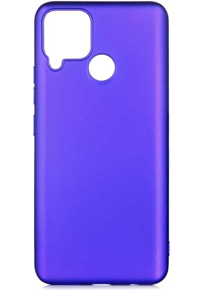 Realme C25 Kılıf Zore Premier Silikon Kapak Saks Mavi