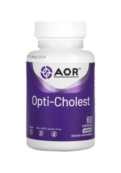 Advanced Orthomolecular Research Aor, Opti-cholest, 60 Capsules 500 Mg Per Capsule