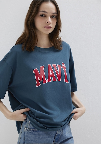 Mavi - Mavi Logo Baskılı Mavi Tişört 1600843-70771 Mavi Mavi - Mavi Logo Baskılı Mavi Tişört 1600843-70771 Mavi