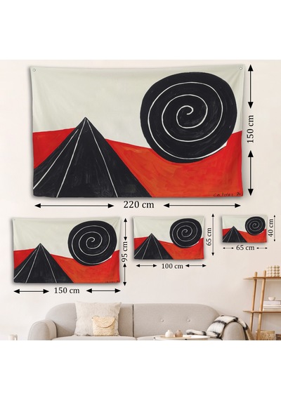 Alexander Calder - Piramit Ve Sarmal Duvar Örtüsü - Pyramid And Spiral-7111