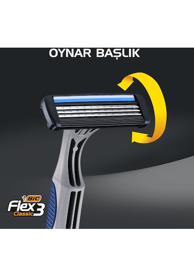Bic 3 Flex Classic Tıraş Bıçağı 3'lü Bic 3 Flex Classic Tıraş Bıçağı 3'lü