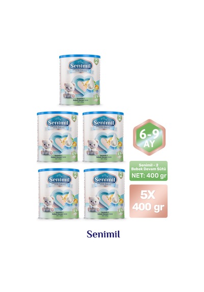Senimil 2 Bebek Devam Sütü 400 G 5 Adet