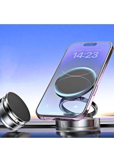 Divex Manyetik Telefon Tutucu Araç İçi 360 Mıknatıslı Stand Gri Dh-396