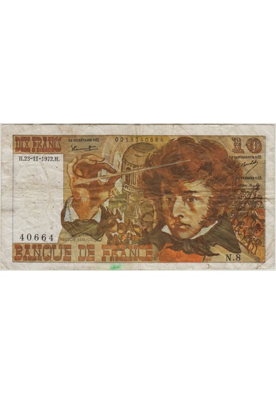 Fransa 10 Frank 1972 Çok Temiz -