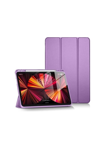Mey İthalat Apple İpad Uyumlu Pro 11 2024 Kılıf Tablet Smart Kılıf - Lila Arka Kapak