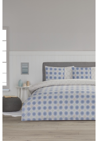 Özdilek Tartan Tissue Çift Kişilik Nevresim Takımı Desenli