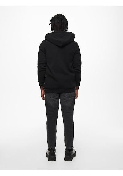 Only & Sons Ceres Life Zip Thr Hoodie Sweat Noos Erkek Siyah Swea Siyah