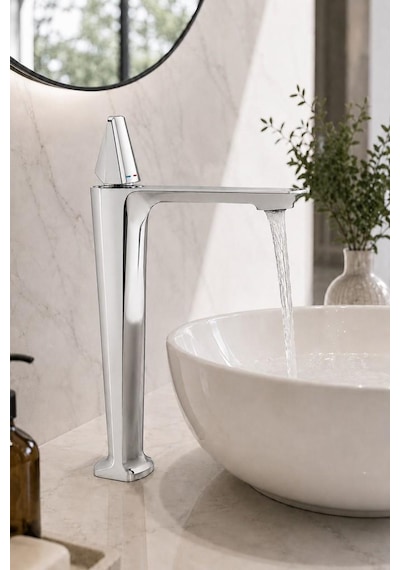 Vıta Uzun Lavabo Bataryası Parlak Krom