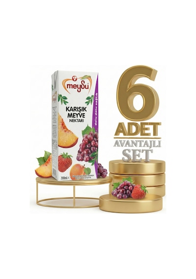 Meysu Nektar Karışık 6x200 Ml