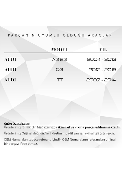 Volkswagen, Audi, Skoda ve Seat için Kalorifer Klape Motoru