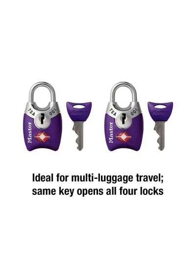 Master Lock 4689t Tsa Onaylı Kilitli Kilit, 2'li Paket, Çeşitli R Diğer