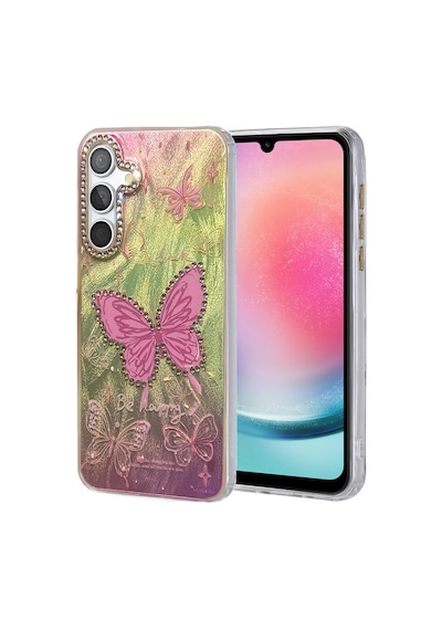 Samsung Uyumlu Galaxy A24 4g Kılıf Blade Aynalı Desenli Kapak - Desen 5 0.2M-Çok Renkli