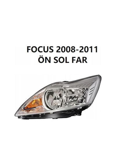 Ford Focus Ön Far Sol beyaz Zemin 2008-2011 8m51 13101 Ae