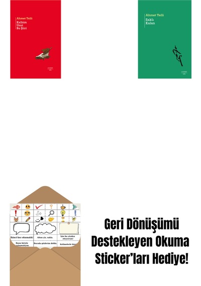 Kalbim Unut Bu Şiiri Ciltli + Saklı Kalan + Okuma Sticker'ları