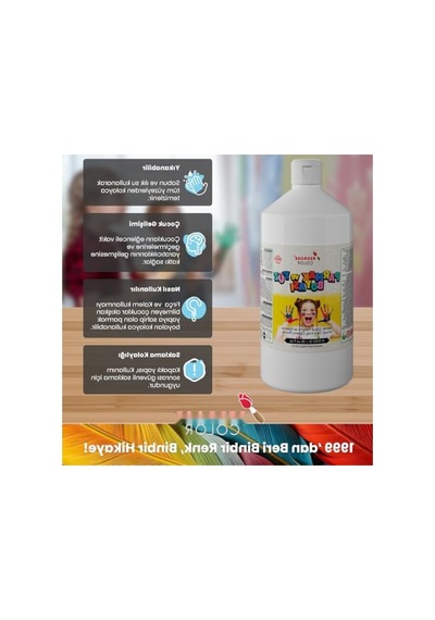 Uzun Süre Kullanılabilir Beyaz Parmak Boyası 1000 Gr 0,15 L
