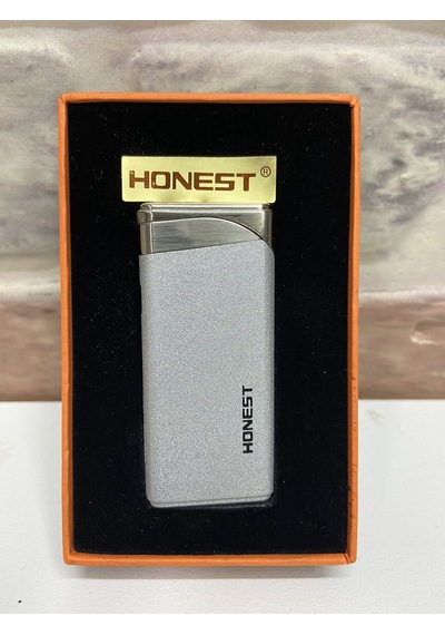 Honest Marka Gümüş Gri Kırmızı Yanmalı İnce Model Gazlı