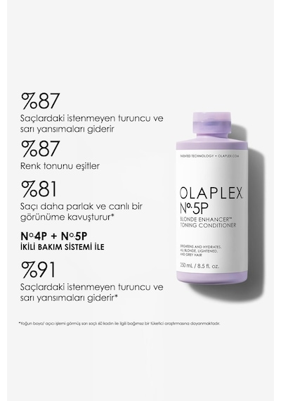 No. 5p Blonde Enhancer Toning Conditioner - Renk Koruyucu & Bağ Güçlendirici Mor Saç Bakım Kremi