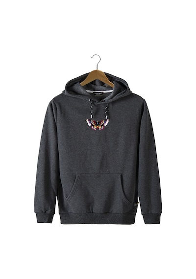 Unisex Antrasit Kapüşonlu Önü Kelebek Baskılı Slim Fit Kanguru Cepli Sweatshirt Antrasit Unisex Antrasit Kapüşonlu Önü Kelebek Baskılı Slim Fit Kanguru Cepli Sweatshirt Antrasit