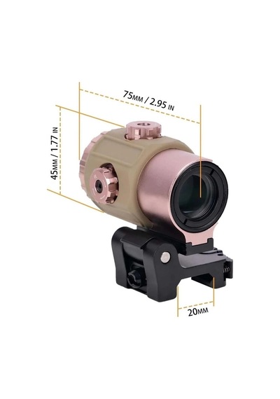 558g43 Xps2 Hedef İşaretleyici Red Dot Holografik Nişangâh, 5x Büyütmeli Set Çöl Rengi