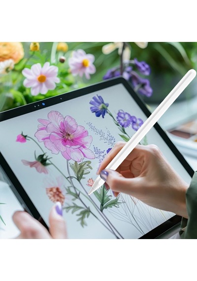 Micflip P22 Akıllı Takip Avuç İçi Reddi Palm Rejection Ve Eğim Özellikli Stylus Kalem Beyaz