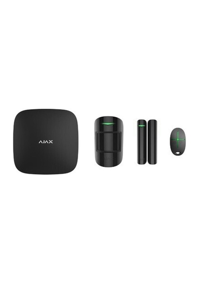 Ajax Hubkit Plus Gelişmiş Kablosuz Alarm Kiti - Siyah