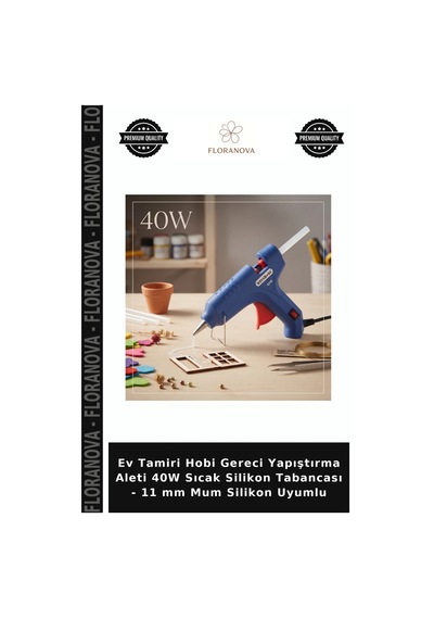 Ev Tamiri Hobi Gereci Yapıştırma Aleti 40w Sıcak Silikon Tabancası - 11 Mm Mum Silikon Uyumlu