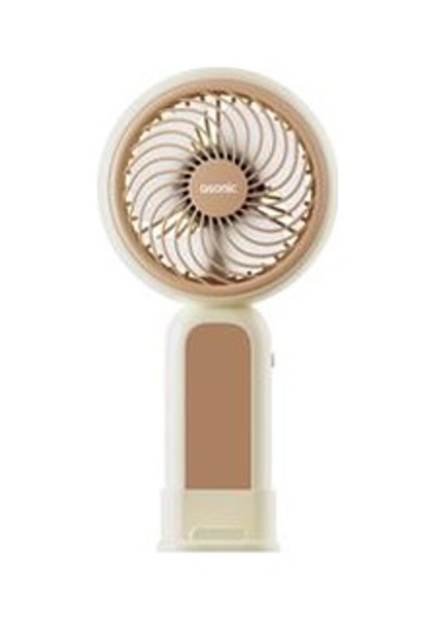 Asonic Afn21 Krem 250mah Dahili Pil Elde Taşınabilir Masaüstü Usb Fan Şarjlı Type-c Şarj Renkli