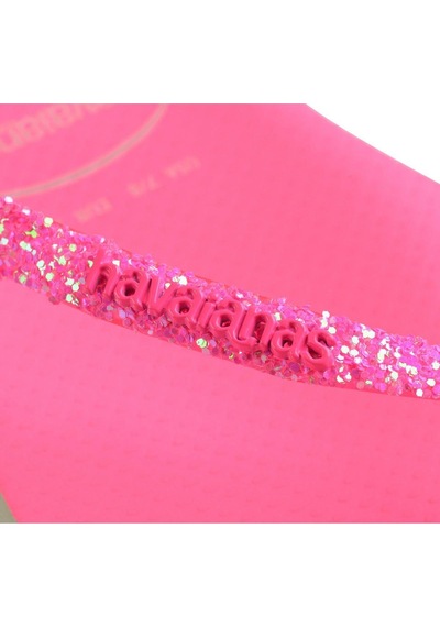 Square Glitter Neon Pink Kadın Terlik-4800 Neon Pink