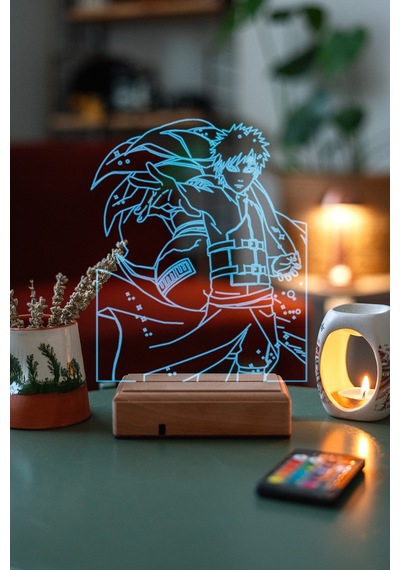 Modiwa Design Naruto Gaara 16 Renk Gece Lambası