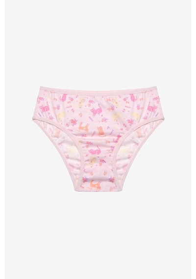 Penti Kız Çocuk Cute Meow 3lü Çok Renkli Slip Külot Çok Renkli Çok Renkli