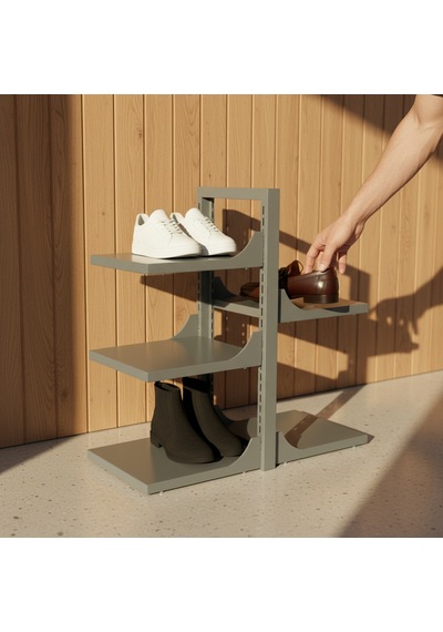 Hamton Versashelf Shoerack - Metal Ayakkabılık Raf - Antrasit Gri - 350 Cm Kompakt Hamton Versashelf Shoerack - Metal Ayakkabılık Raf - Antrasit Gri - 350 Cm Kompakt