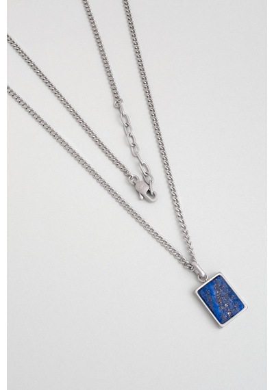 So Chic Lapis Taşlı 65 Cm Çelik Erkek Kolye