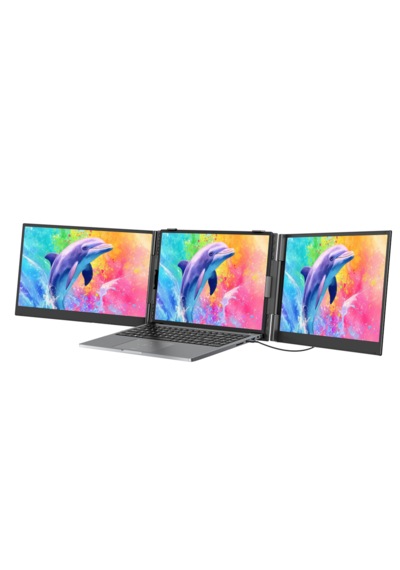 Dcm8 Pro Çift 15.3" Ips 1920x1200 Taşınabilir İkili Monitör,laptop Ekran Genişletici,60hz,180 ,usb-c