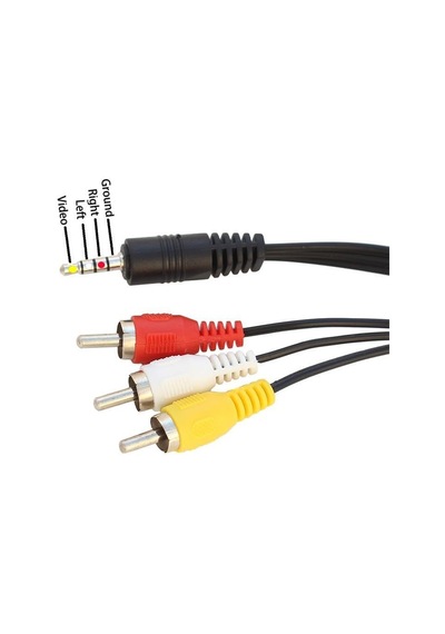 Px-4824 3.5 Mm Stereo To 3 Rca Dişi Tos Çevirici Dönüştürücü Ses/görüntü Kablosu, 3.5mm To Rca Görüntü Akt